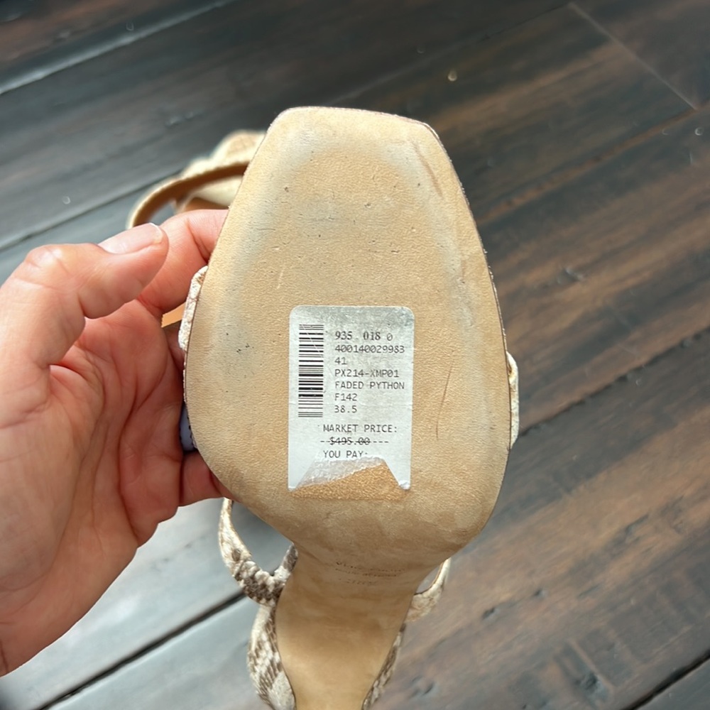 Paris Texas Python-Embossed Leather Mule - image 6